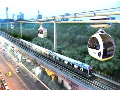 Pod taxi will run between Noida Airport to Film City, speed will be 100 km per hour Pod taxi will run between Noida Airport to Film City, speed will be 100 km per hour
