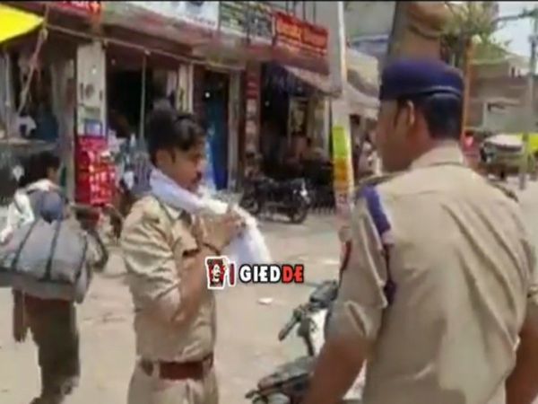 Police Man Ride Bike Without Helmet Then What Happened Watch Viral Video
