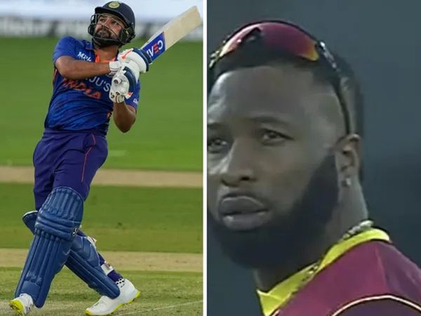kieron pollard reaction on rohit sharma goes viral