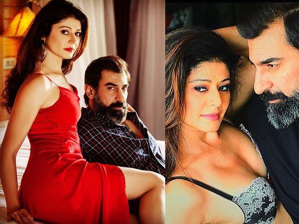 Pooja Batra with Husband Nawab Shah