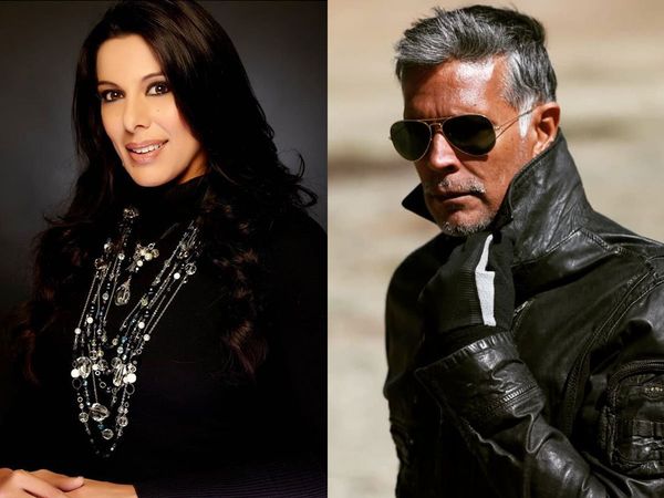 Pooja Bedi and Milind Soman