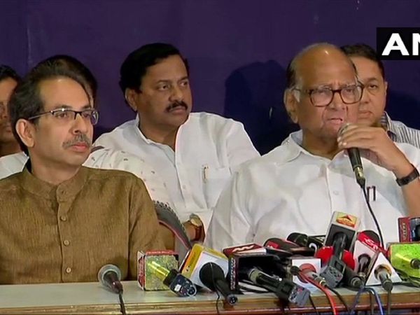 Shiv Sena NCP Congress joint Press conference