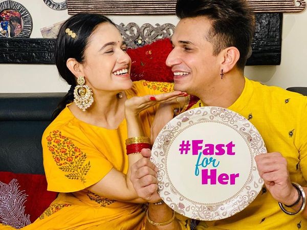 Yuvika Chaudhary husband Prince Narula Karwa Chauth 2020 Fasts For Her