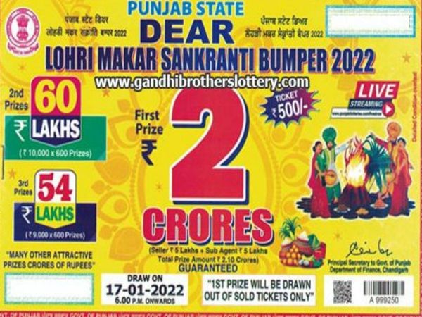 Check Live Draw Results on www.punjabstatelotteries.gov.in