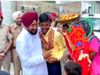 Punjab cm Charanjit Singh Channi to greet newly married couple viral video in hindi