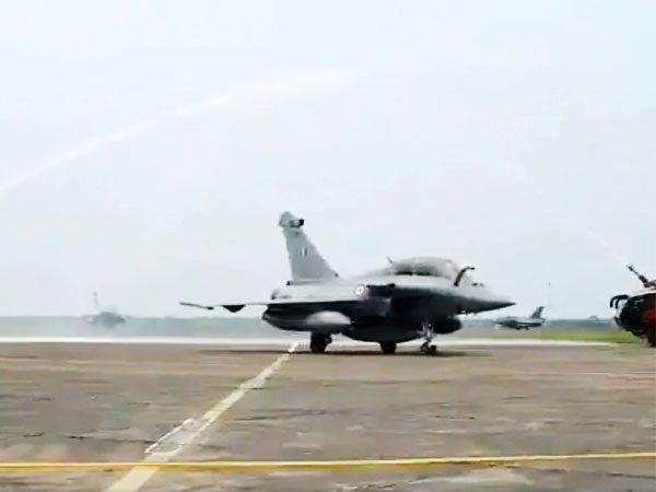 Rafale fighter jets land at IAF airbase in Ambala Netizens tweet How's the josh