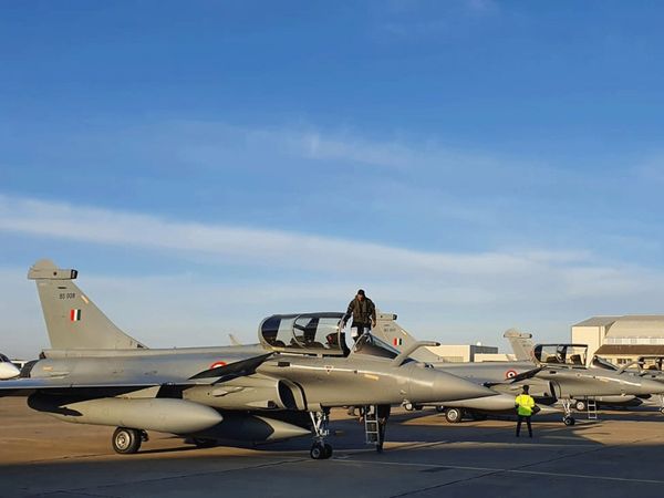 fourth batch of three Rafale fighter jets from France reached India on Wednesday evening 