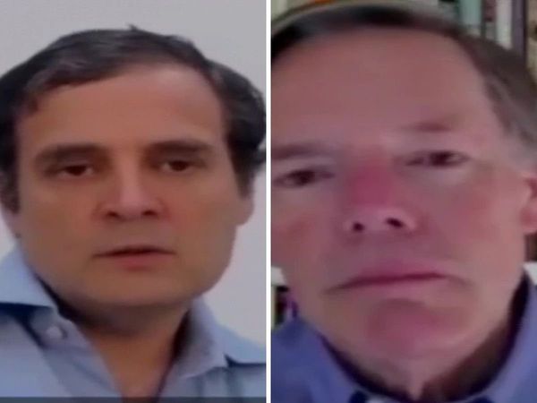 Rahul Gandhi talks with Ambassador Nicholas Burnson on Covid-19 crisis