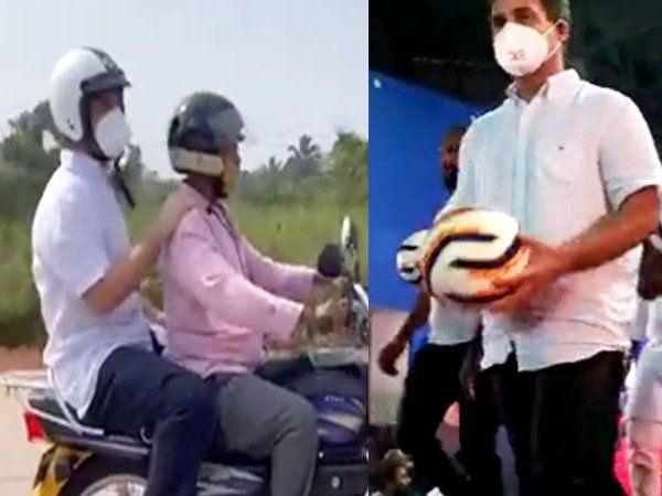 VIDEO:गोवा में बाइक की सवारी, सड़क किनारे ढाबे पर लंच और अब फुटबॉल को किक मारते दिखे राहुल गांधी