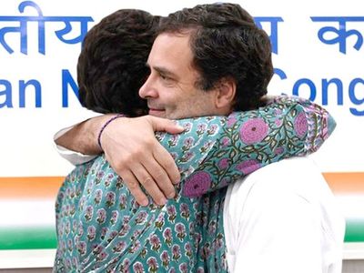 Rahul gandhi and Priyanka gandhi share their photos and wish Rakshabandhan