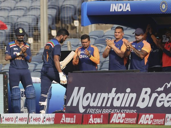 KL Rahul returns to dugout after century