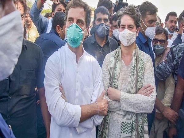 rahul priyanka got permission to go to hathras