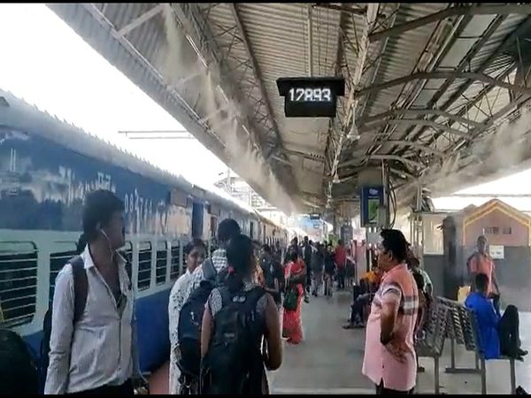 Mist Cooling System in Sambalpur railway station in Odisha