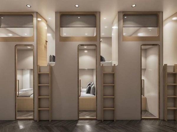 Indian Railway sleeping pod facility at Mumbai Chhatrapati Shivaji Maharaj Terminus