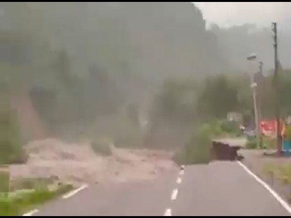 Uttarakhand Maldevta Link Road caved in and merged with a river following incessant rainfall in Dehradun
