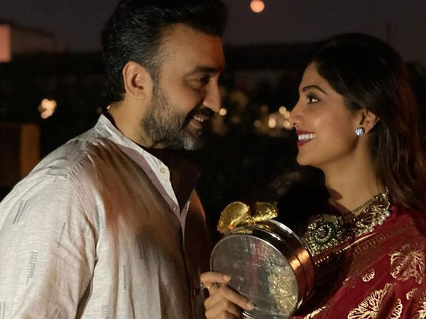 Shilpa Shetty with Husband Raj Kundra