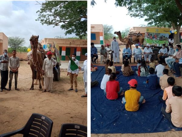 ऊंट गाड़ी में किताबों का संसार, राजस्‍थान के गांव में कुछ यूं जगाया जा रहा शिक्षा का अलख