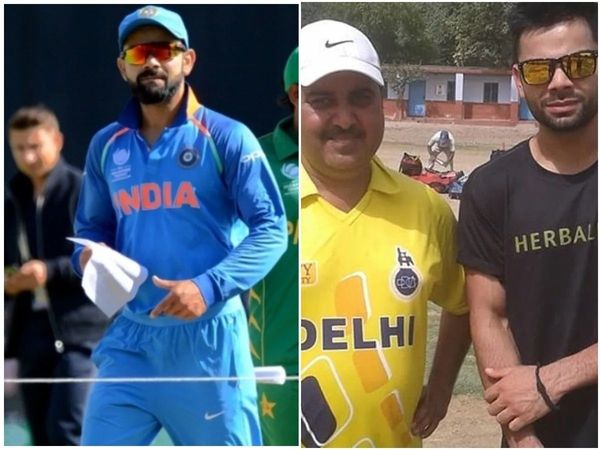 virat kohli with childhood coach rajkumar sharma