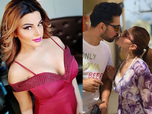 Rakhi Sawan and Abhinav Shukla with Rubina Dilaik