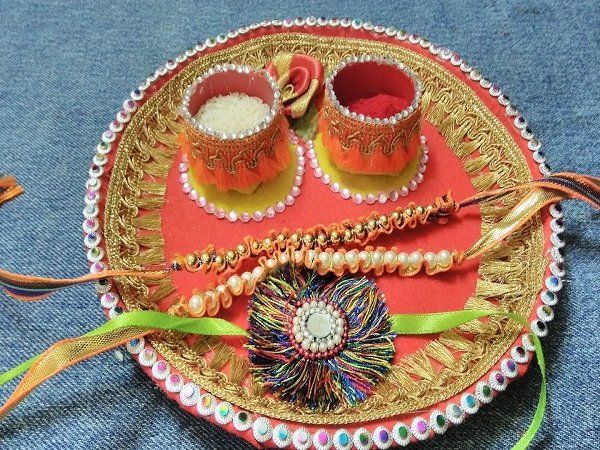 Rakhi Thali decoration Ideas Raksha Bandhan 2020