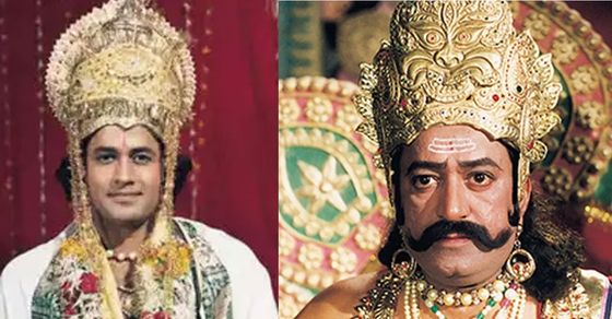 Old Ramayan Photo| जब रामायण के राम ने रावण से मिलाया था हाथ, वायरल हुई ...