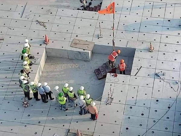 अयोध्‍या में राम मंदिर निर्माण का कार्य जोरशोर से जारी है 