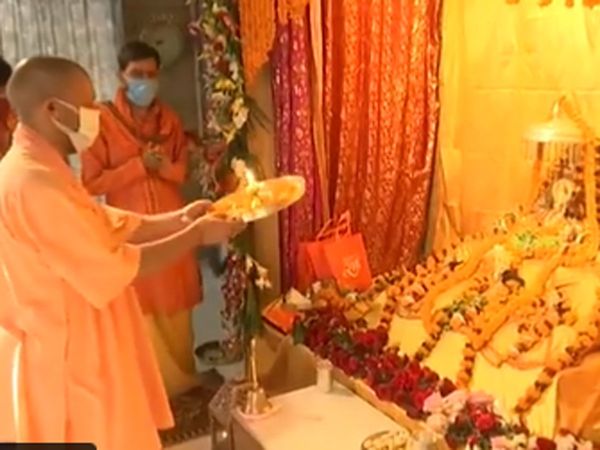 Chief Minister Yogi Adityanath offers prayers to 'Ram Lalla' at Ram Janambhoomi in Ayodhya