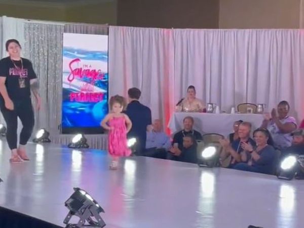 Viral Video toddler walks the ramp like a boss Video goes viral people loved it 