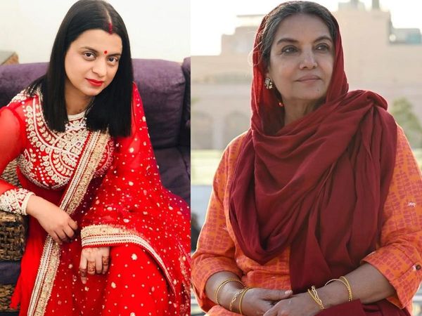 Rangoli Chandel and Shabana Azmi