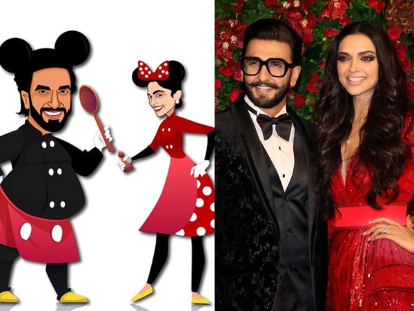 Ranveer Singh & Deepika Padukone funny photo