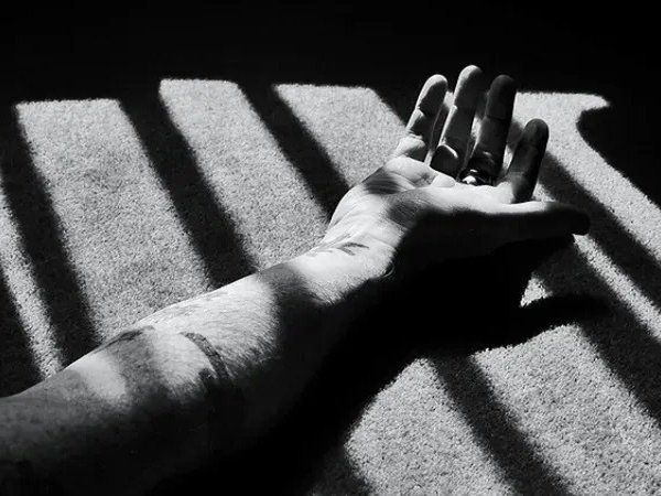 rape accused after being thrashed