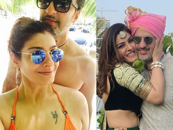 Raveena Tandon with husband Anil Thadani