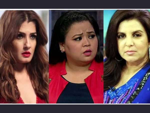 raveena tandon, bharti singh, farah khan