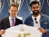 rohit sharma get real madrid's jersey