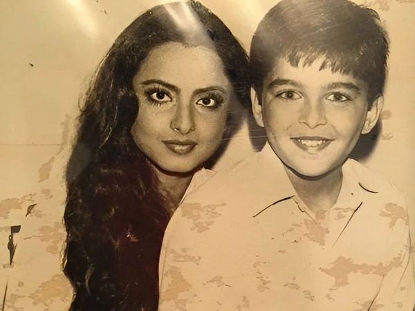 Rekha with Bollywood Actor