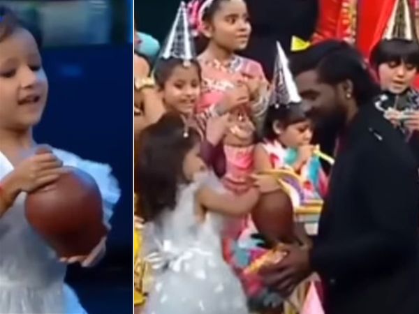 Remo D'souza Gullak Gift: Dance india Dance 5 year old Star Aadhyashree Upadhyay give her gullak to Remo D'souza