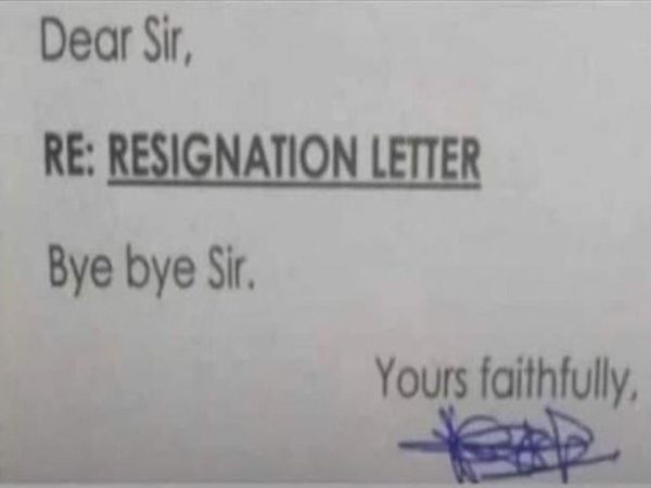resign