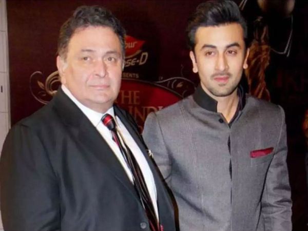 Rishi Kapoor with Son Ranbir Kapoor
