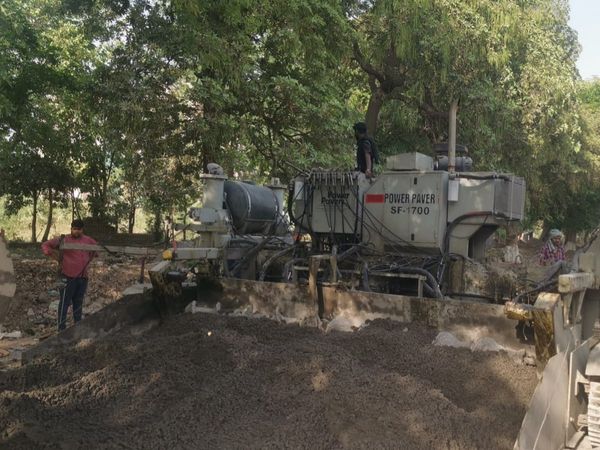 road construction in faridabad 