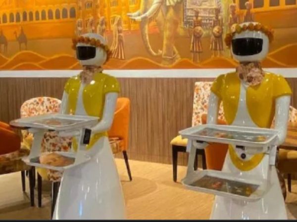 robot restaurant in Noida Watch Viral Video