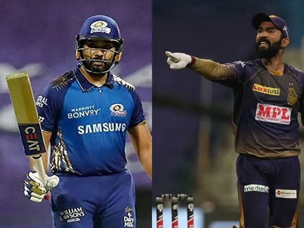 rohit sharma vs dinesh karthik