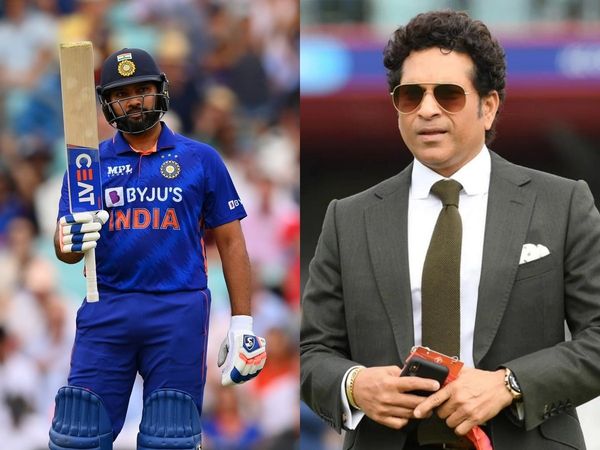 Rohit Sharma and Sachin Tendulkar