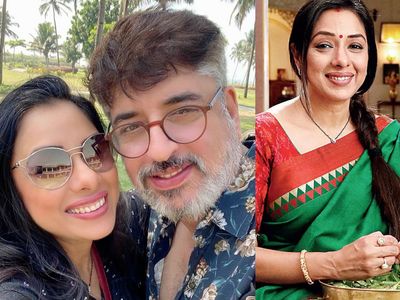 Rupali Ganguly with Husband Ashwin Verma