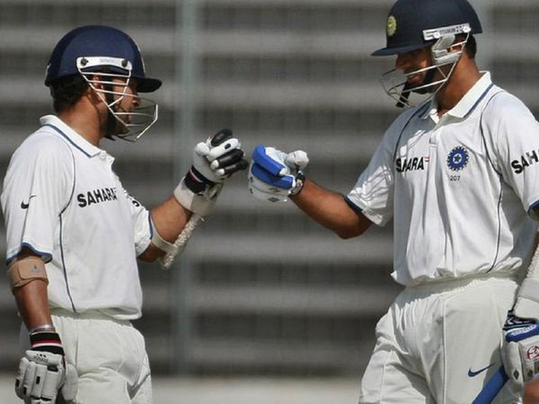 Sachin Tendulkar and Rahul Dravid