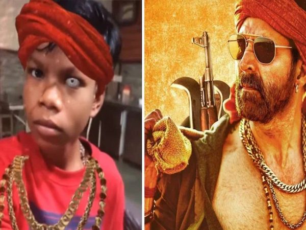 Sahdev Dirdo lip syncs to Akshay Kumar Bachchhan Paandey dialogue Watch Viral Video