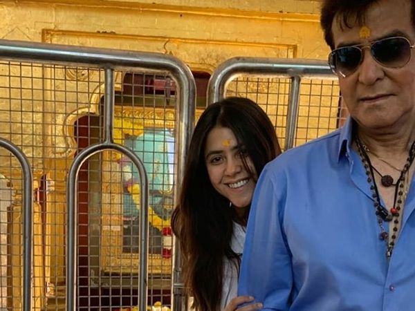 Ekta Kapoor with father Jeetendra Visit shirdi Sai baba Check Pictures