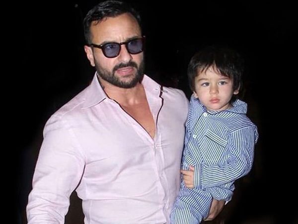 Saif Ali Khan with Taimur Ali Khan
