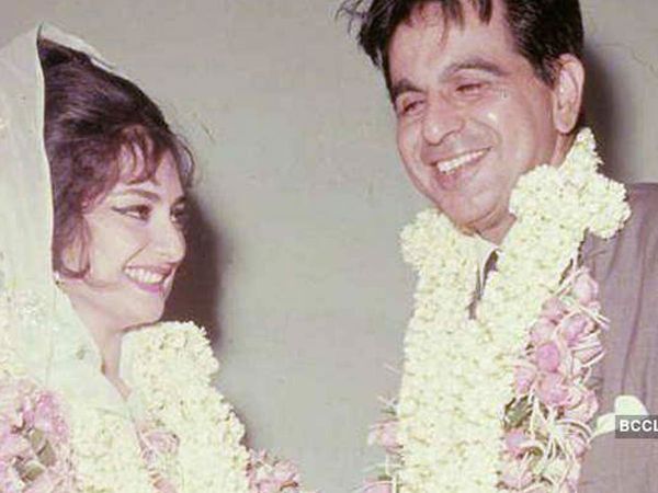 Dilip Kumar with Wife Saira Banu