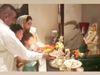 Sanjay Dutt Maanayata Dutt And kid Iqra Shahraan performs Lord Ganesh puja Watch Video