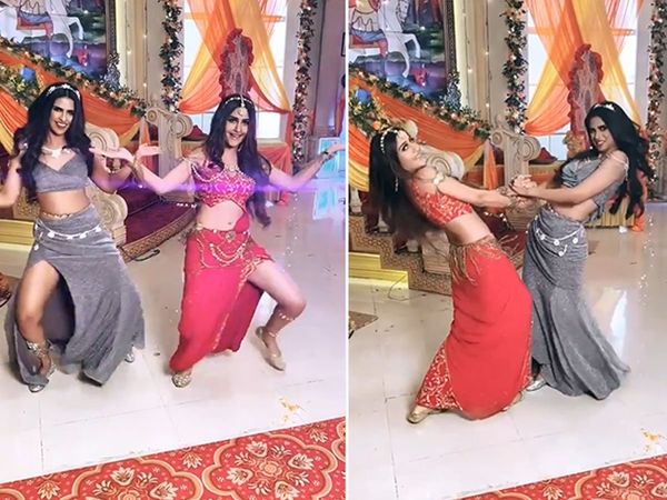 surbhi chandna swartha thigale naagin 5 Actress dance on Nora fatehi Song Saki saki video